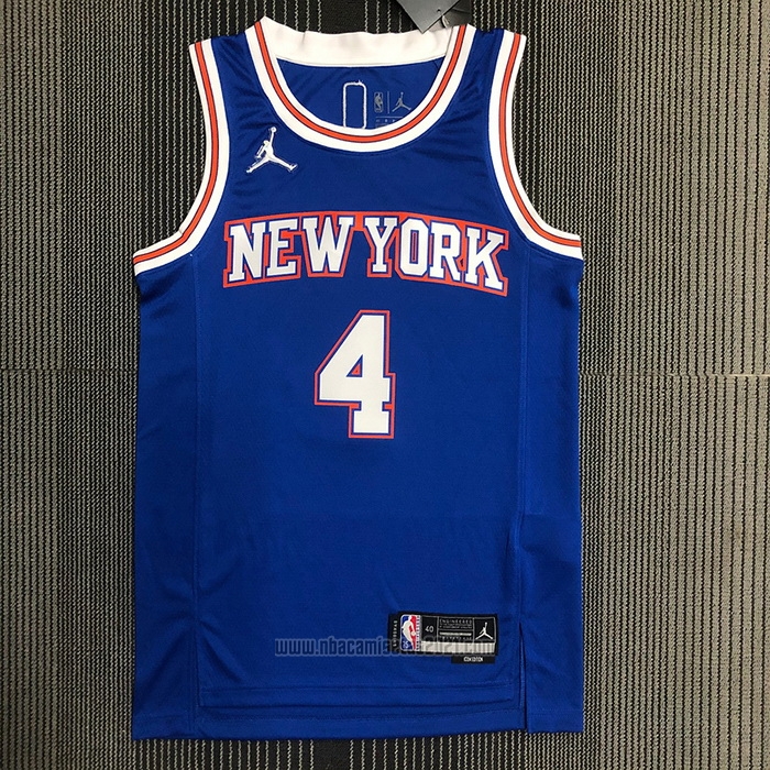 Camiseta New York Knicks Derrick Rose #4 Statement 2020-21 Azul